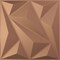 Ekena Millwork 19 5/8in. W x 19 5/8in. H Marquise EnduraWall Decorative 3D Wall Panel Covers 2.67 Sq. Ft. WP20X20MQCAC - alternate 1